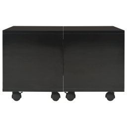 vidaXL Salontafel 60x60x35 cm bewerkt hout hoogglans zwart