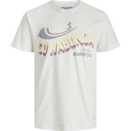 Jack & Jones - JORAIDENS TEE SS CREW NECK - Cloud Dancer - S