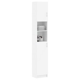 vidaXL Badkamerkast 32x25,5x190 cm bewerkt hout wit
