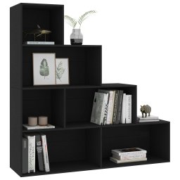 vidaXL Boekenkast/kamerscherm 155x24x160 cm bewerkt hout zwart