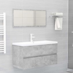 vidaXL 804759 Wastafelkast 90x38,5x45 cm betongrijs