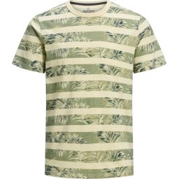 Jack & Jones - JPRDUSTIN BLU, AOP TEE SS CREW NECK - M - Pear Sorbet