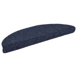 vidaXL Trapmatten Zelfklevend 15 stuks 56x17x3 cm Blauw Halfrond
