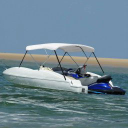 vidaXL Biminitop 3-boogs 183x140x137 cm wit
