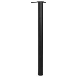 vidaXL Tafelpoten in hoogte verstelbaar zwart 870 mm 4 st
