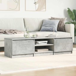 vidaXL Tv-meubel 140x40x35,5 cm bewerkt hout betongrijs