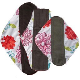 Alvababy wasbaar maandverband probeerset (bamboe) (Kleur: Wit)