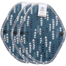 Wasbaar maandverband en inlegkruisjes - Eco Dreams - extra dun (beschrijvin 3 stuks inlegkruisjes Midnight Garden (blauw))