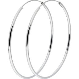 Silver Lining Draadoorringen - Zilver - Ronde buis 1.9 mm - 50 mm