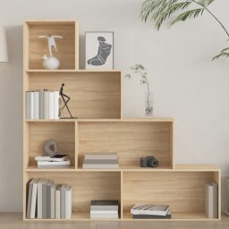vidaXL Boekenkast/kamerscherm 155x24x160 cm bewerkt hout sonoma eiken