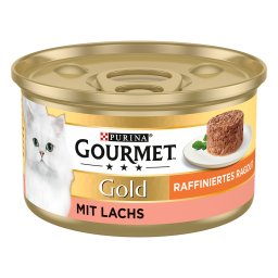 12 x 85 g Gourmet Zalm Gold geraffineerde ragout kattenvoer