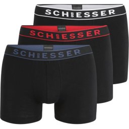 Schiesser - Maat 4 (S) - boxershorts Zwart