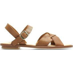 Clarks - 39 - Willow Gild Dames Sandalen - Tan Leather