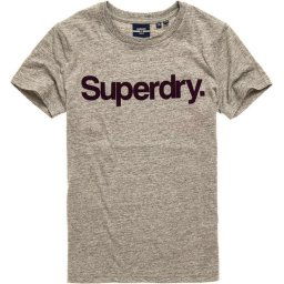 Superdry Classic Flock Dames T-shirt - Maat L