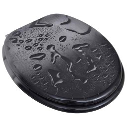 vidaXL Toiletbrillen met deksels 2 st water MDF