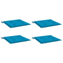 vidaXL Tuinstoelkussens 4 st 50x50x3 cm oxford stof blauw