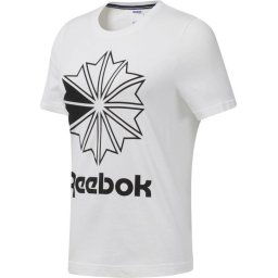 Reebok Classics Big Logo Graphic Tee - Maat XS - Dames Sportshirt - Black/White