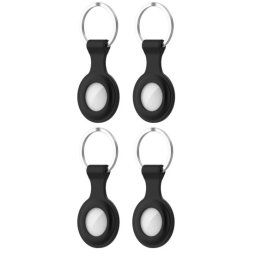 Tech Protection AirTag Sleutelhanger Zwart 4 Pack