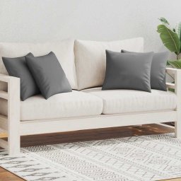 vidaXL Buitenkussens 45x45 cm grijs 4 st