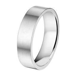The Jewelry Collection - Ring A508 - 6 mm - Staal - Maat 19.00