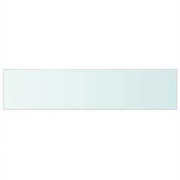 vidaXL Wandschap transparant 110x25 cm glas