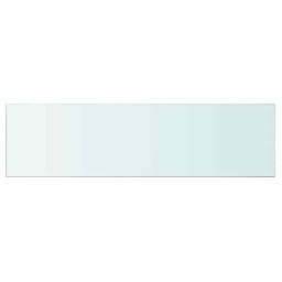 vidaXL Wandschap transparant 110x30 cm glas