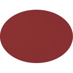 Placemats lederlook Rood - ovaal - set van 3
