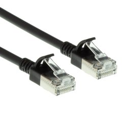 ACT DC7900 LSZH U/FTP CAT6A Datacenter Slimline Patchkabel Snagless | RJ45 Connectoren | Zwart | 50 cm