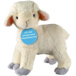 Heinrich Bauer Knuffelbeest Eco-Line, lam, staand van gerecycled materiaal