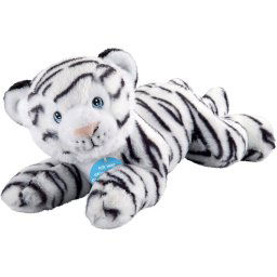 Heinrich Bauer Knuffelbeest Eco-Line, tijger wit liggend van gerecycled materiaal