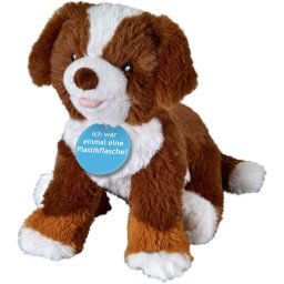 Heinrich Bauer Knuffelbeest Eco-Line, Berner sennenhond zittend van gerecycled materiaal
