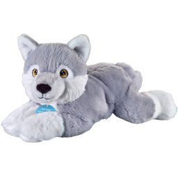 Heinrich Bauer Knuffelbeest Eco-Line, Husky liggend van gerecycled materiaal