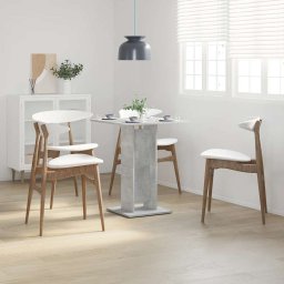 vidaXL Bistrotafel 60x60x75 cm bewerkt hout betongrijs