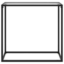 vidaXL Wandtafel 80x35x75 cm gehard glas transparant