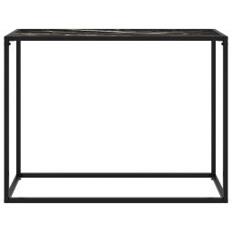 vidaXL Wandtafel 100x35x75 cm gehard glas zwart