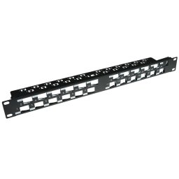 ACT PP1033 24-Poorts Keystone Jack 45 Graden Patchpaneel Zonder Connectoren
