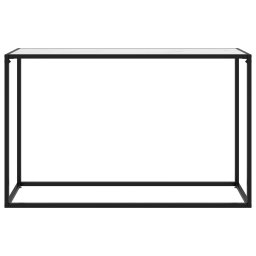 vidaXL Wandtafel 120x35x75 cm gehard glas wit