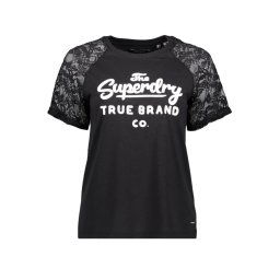 Superdry Summer Lace Raglan Dames T-shirt - Maat XS