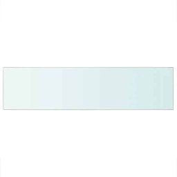 vidaXL Wandschap transparant 100x25 cm glas