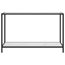 vidaXL Wandtafel 120x35x75 cm gehard glas wit