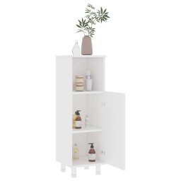 vidaXL Badkamerkast 30x30x95 cm bewerkt hout wit
