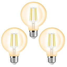 Zigbee led filament lamp dual white 7w e27 fitting amberkleurig - voordeelset van 3