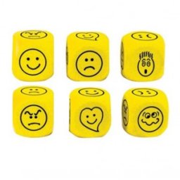 Grote Emoticon Dobbelsteen (4 cm)