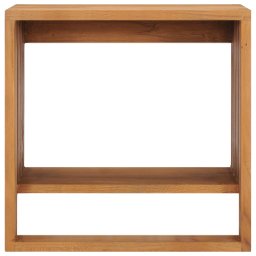 vidaXL Handdoekenrek wandmontage 35x20x35 cm massief teakhout