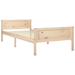 vidaXL Bedframe massief grenenhout 100x200 cm