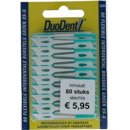 Duodent Flexibele Interdentale Borstels Groen XS-S