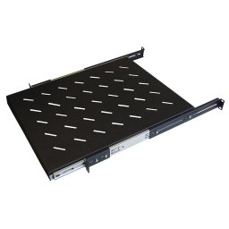 WP Rack WPN-ASS-141060-B Legbord Uittrekbaar 1U Zwart - 600mm Diep