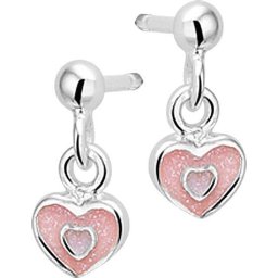 The Jewelry Collection - Oorhangers Hart - Zilver