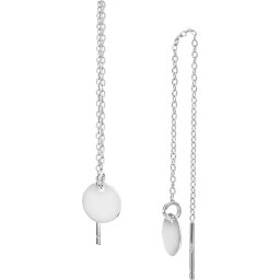 The Jewelry Collection Doortrekoorbellen Rondje - Zilver