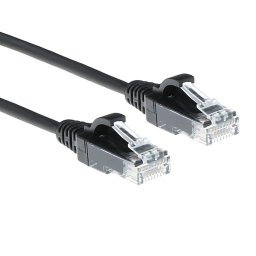 ACT DC9905 LSZH U/UTP CAT6 Datacenter Slimline Patchkabel Snagless | RJ45 Connectoren | Zwart | 5 meter